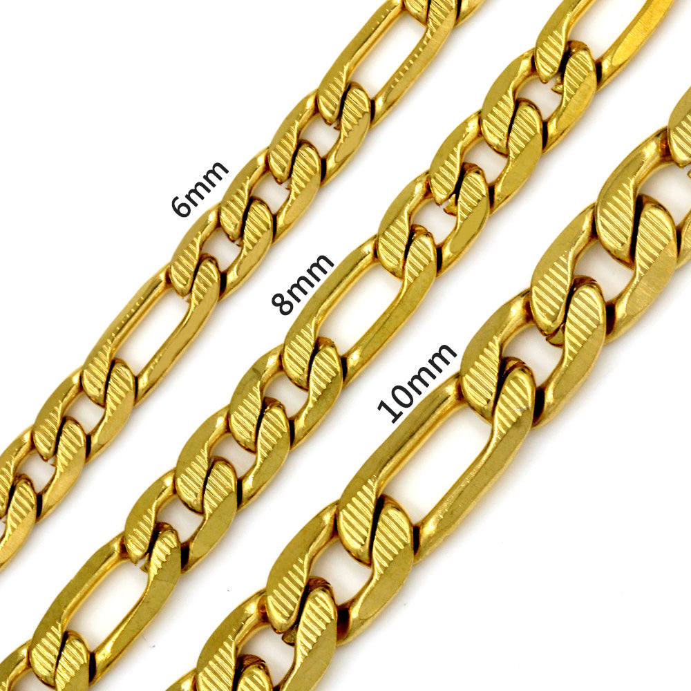 Fashion 6mm & 8mm &10mm Mixed Color & Gold & Steel Color Long Necklace DIY Matching Chain