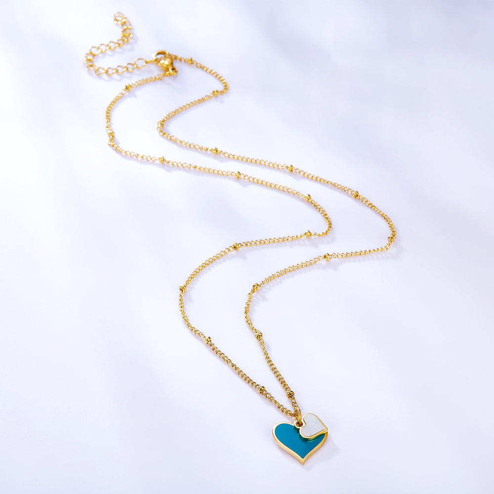 New Fashion Small and Large Heart-shaped Necklace For Women