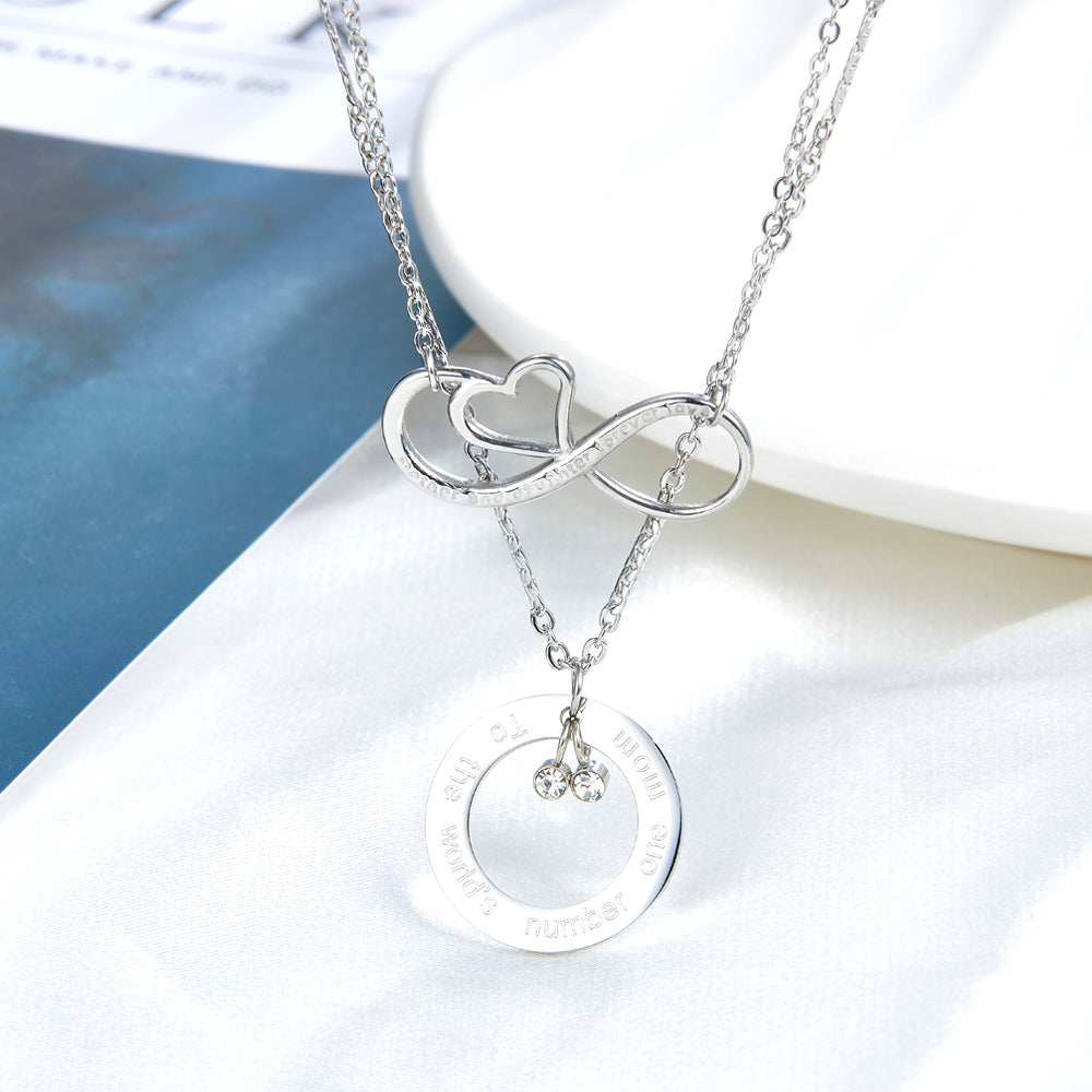 Circle Accessories With Double Bead + Heart Accessories With Chain Double Chain