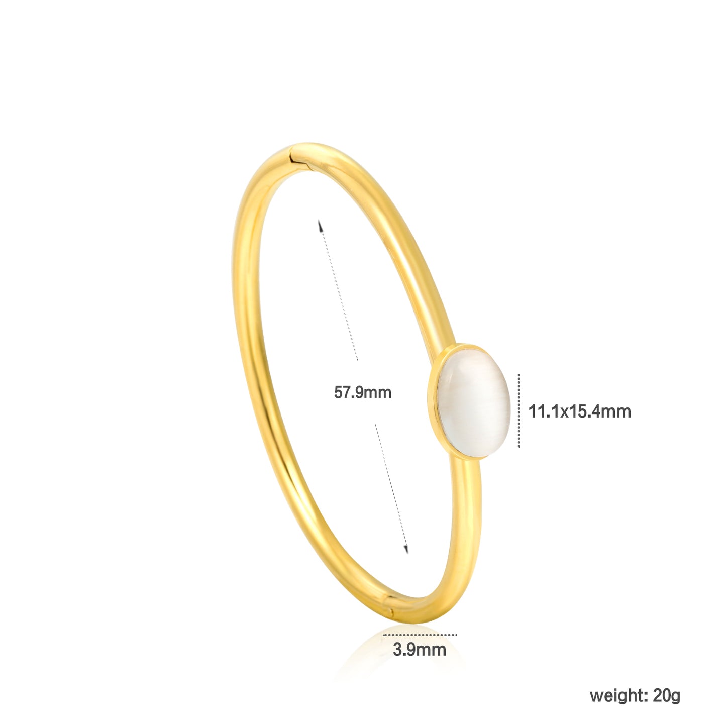 Stainless Steel Fashion Bracelet Wholesale Women's Gold-Plated