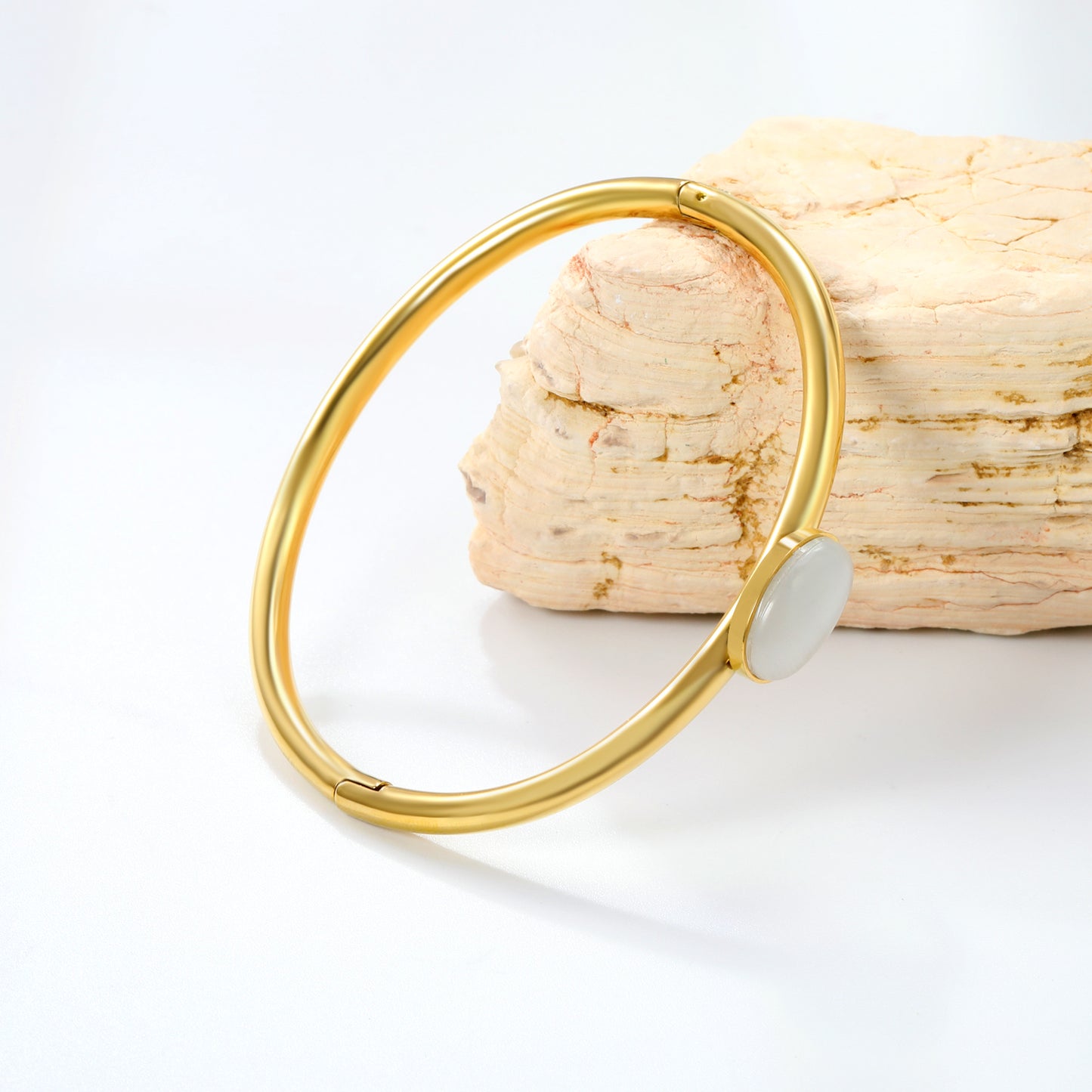 Stainless Steel Fashion Bracelet Wholesale Women's Gold-Plated