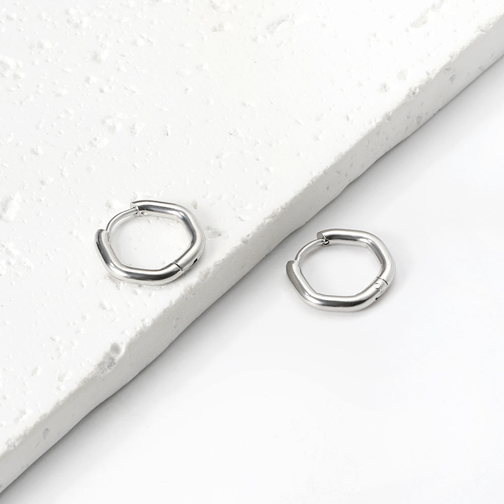 Hexagonal ear buckle 2.5*16.8*15.4mm