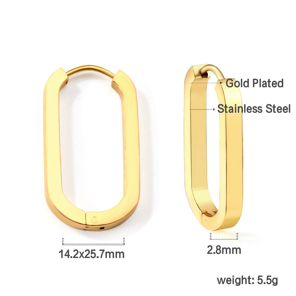 Oval ear buckle 2.8*14*25.7mm