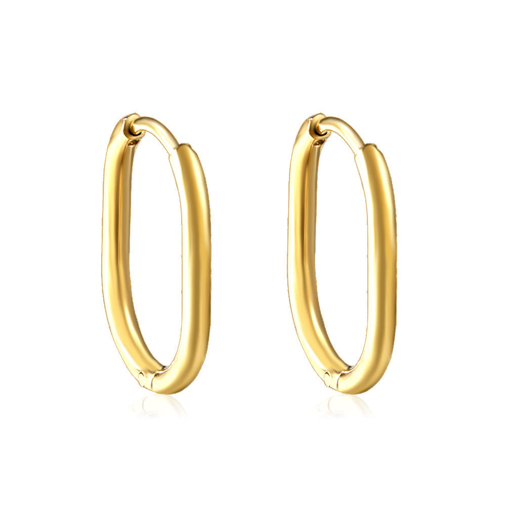 Oval earrings
