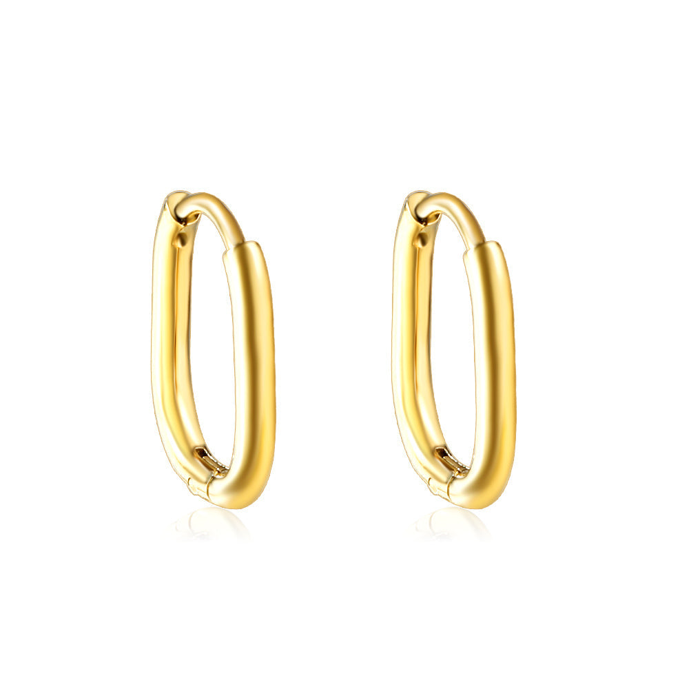 Oval earrings