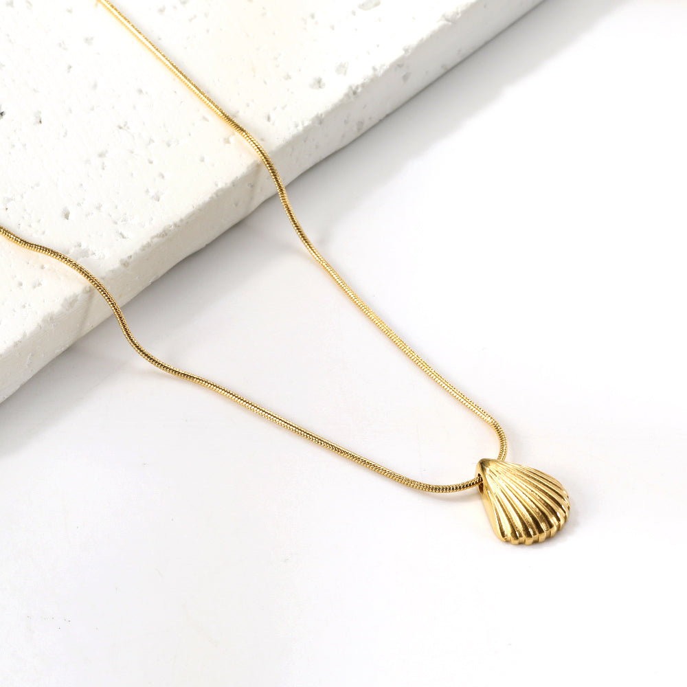 2024 New Year Shell Pendant Necklace 40+5cm