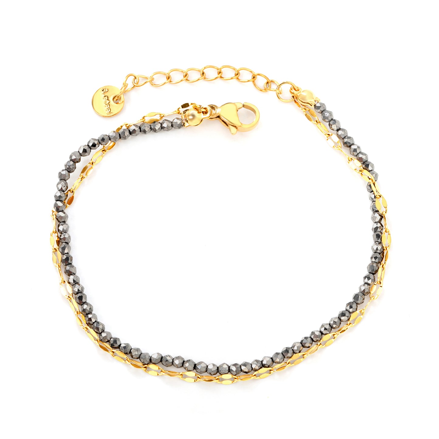 18K Gold Plated Stainless Steel Fashion Waterproof Jewelry Bracelets for Women