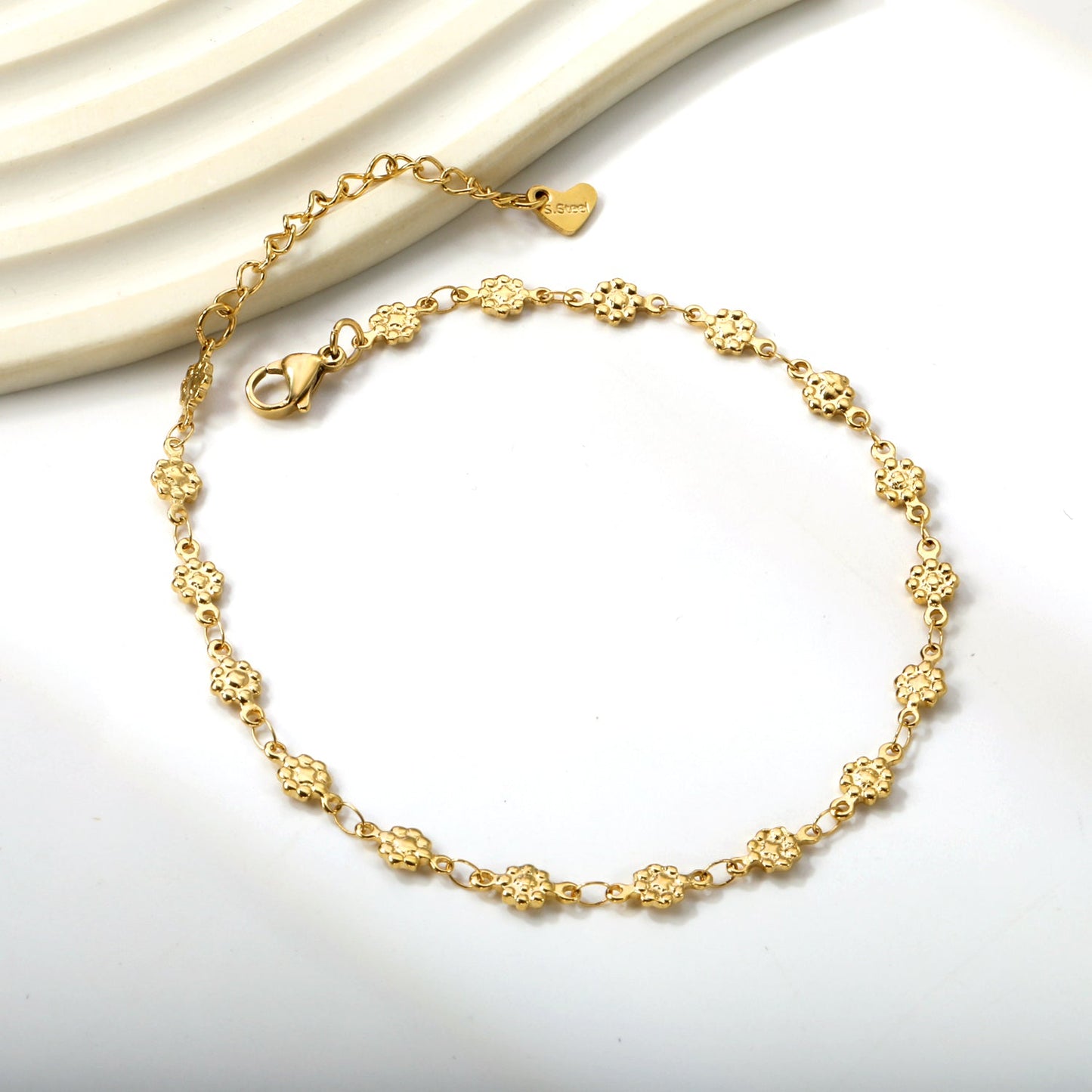 5mm Flower Accessory Anklet 23+5cm
