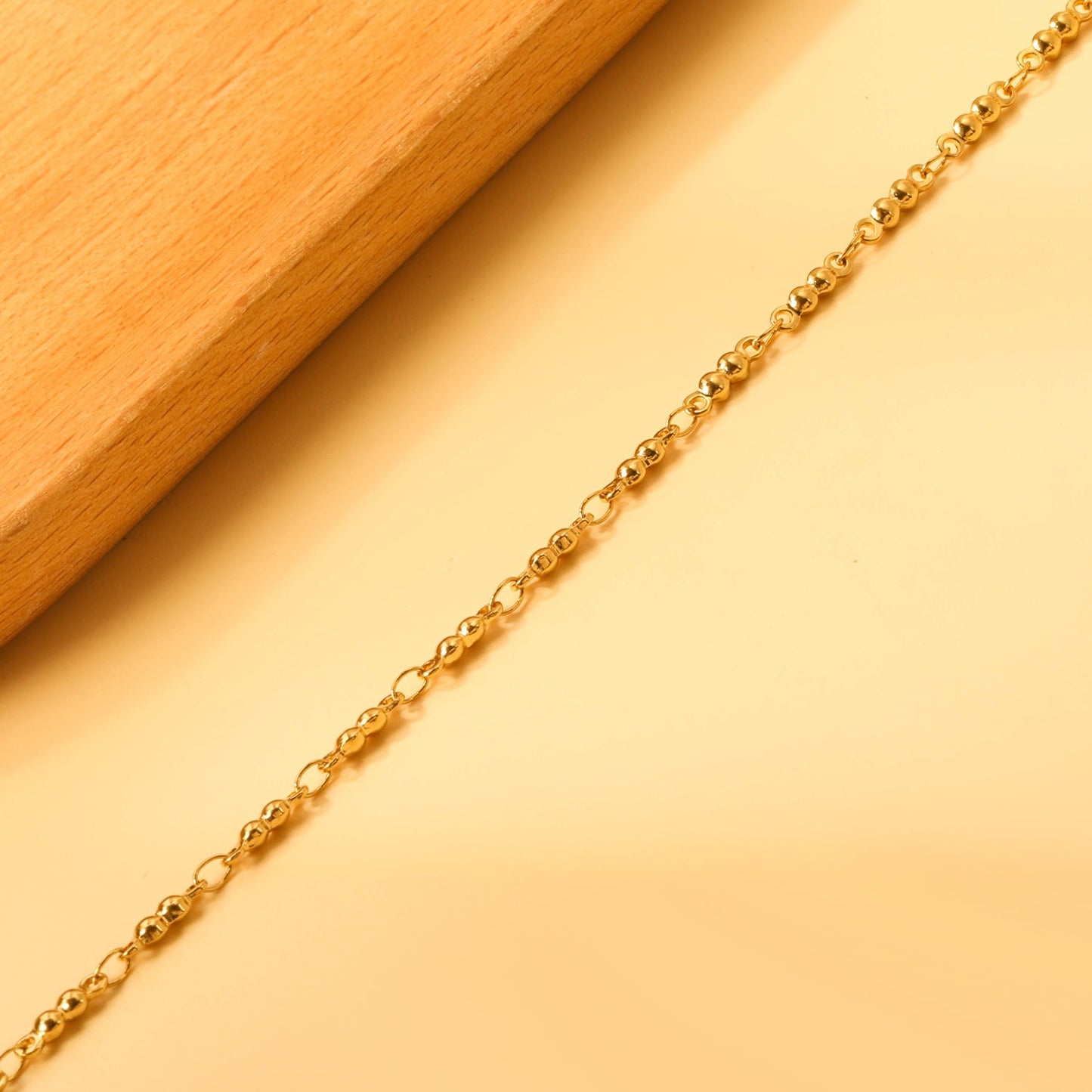 2.3mm Double Bead Accessory Anklet 21+6cm
