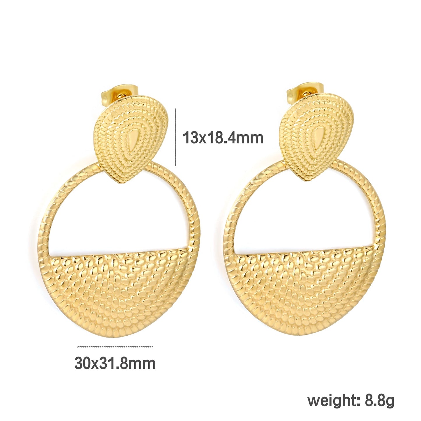 13*18.4mm threaded inverted teardrop + 30*31.8mm threaded handbag studs