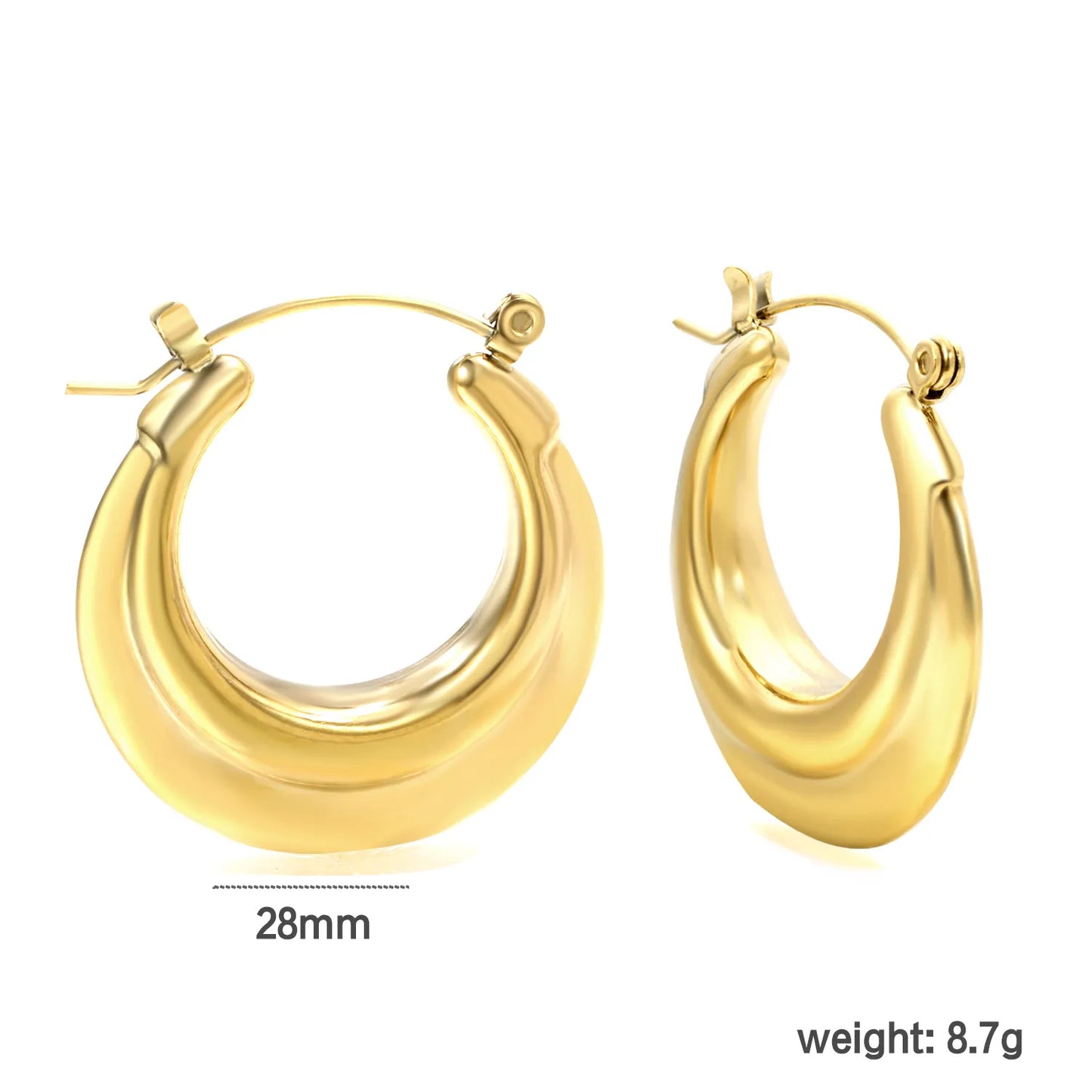 Wholesale 18K gold plated Stainless Steel Hypoallergenic Earrings – Bulk Wholesale (12+ Pairs) 🌍 EU/US Supplier Trendy & Durable