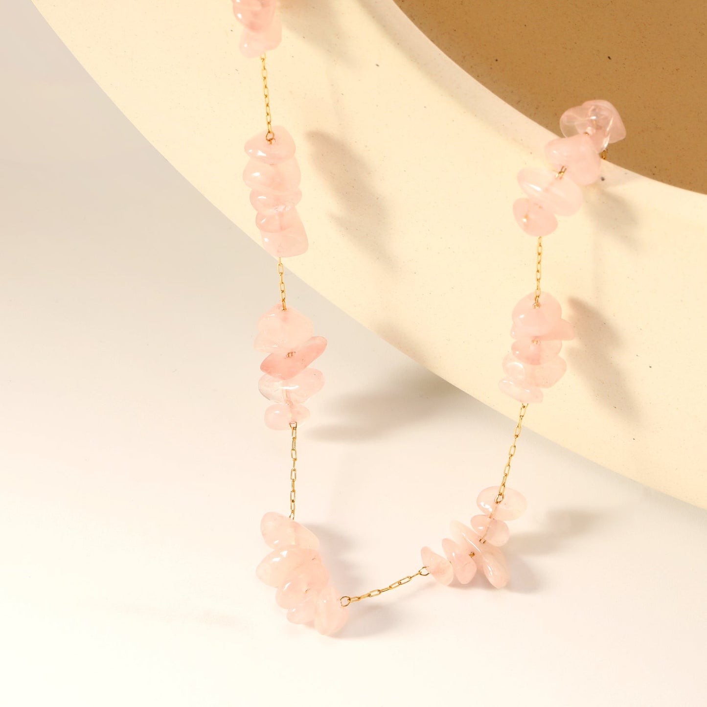 White/blue turquoise/purple/pink crystal/mixed color accessories 0.3 elongated chain *40+5cm+6mm round plate necklace gold color