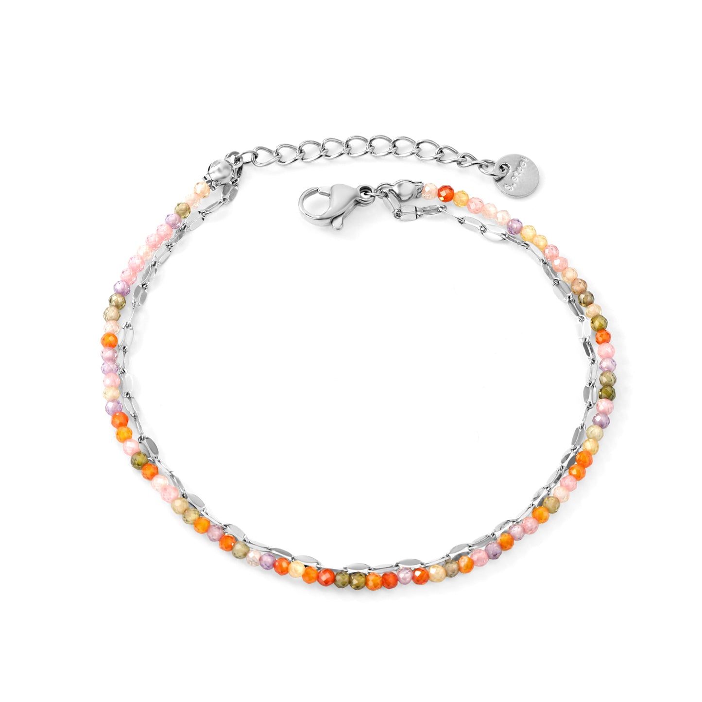 Stainless Steel Bead Bracelet - Waterproof & Hypoallergenic Jewelry for Daily Wear