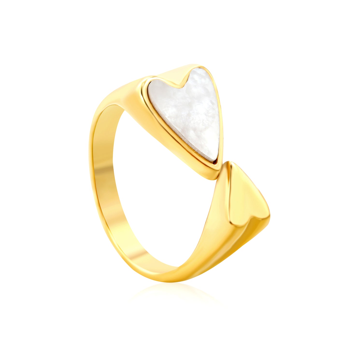 2025 New Design Rings Stainless Steel 18k Gold Plated Ring Sets for Girls