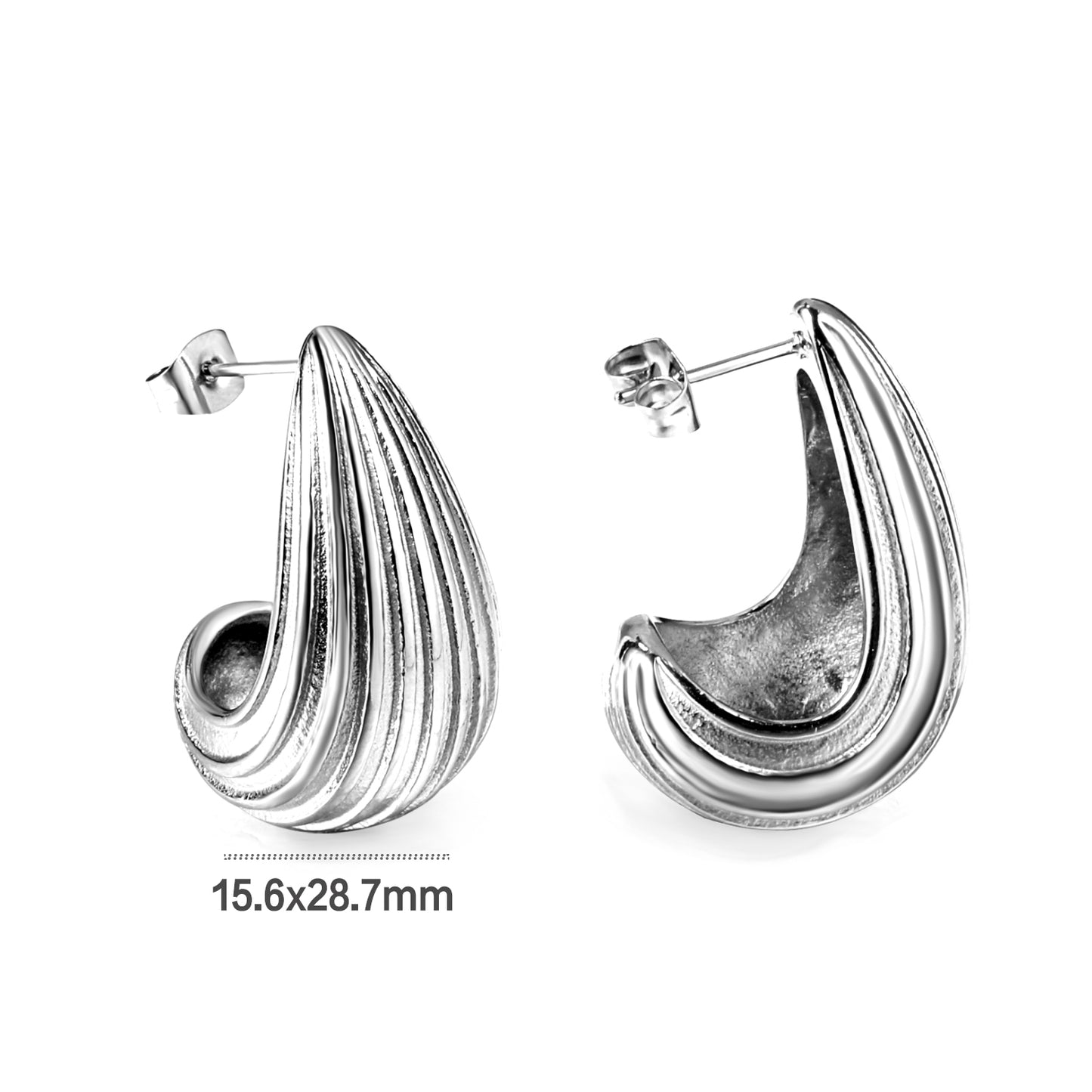 Wholesale Stainless Steel Water Drop Earrings – 18K Gold Plated, Hypoallergenic Jewelry in Bulk