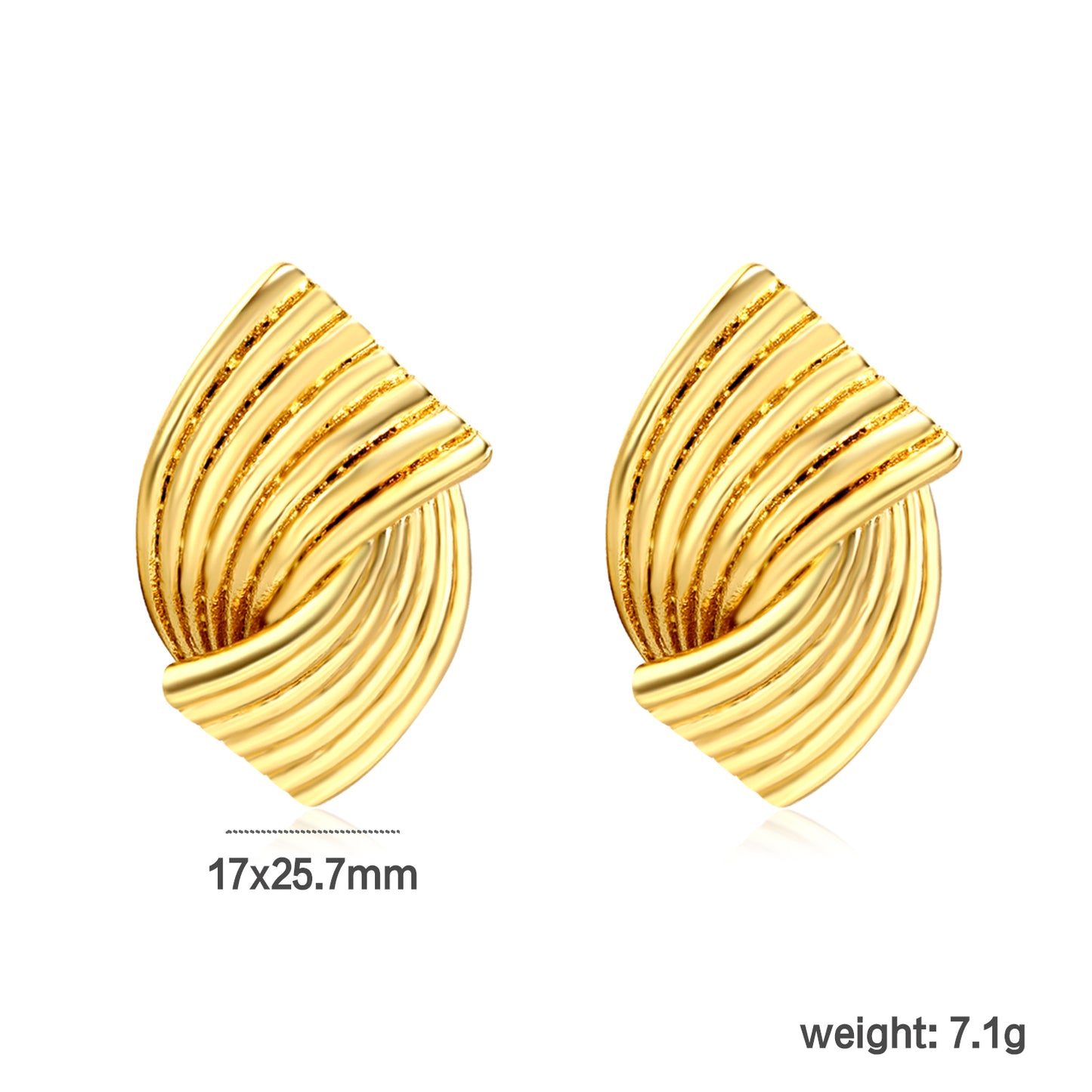 OEM Stainless Steel Stud Earrings Bulk Supplier 17x25.7mm | Hypoallergenic Jewelry Manufacturer | Custom Logo