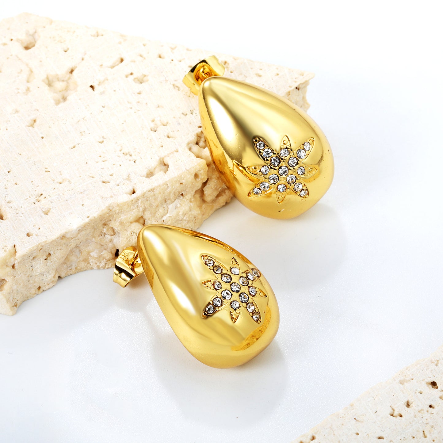 Gold Stainless Steel Hoop Earrings | 304 Steel | Comfort & Style