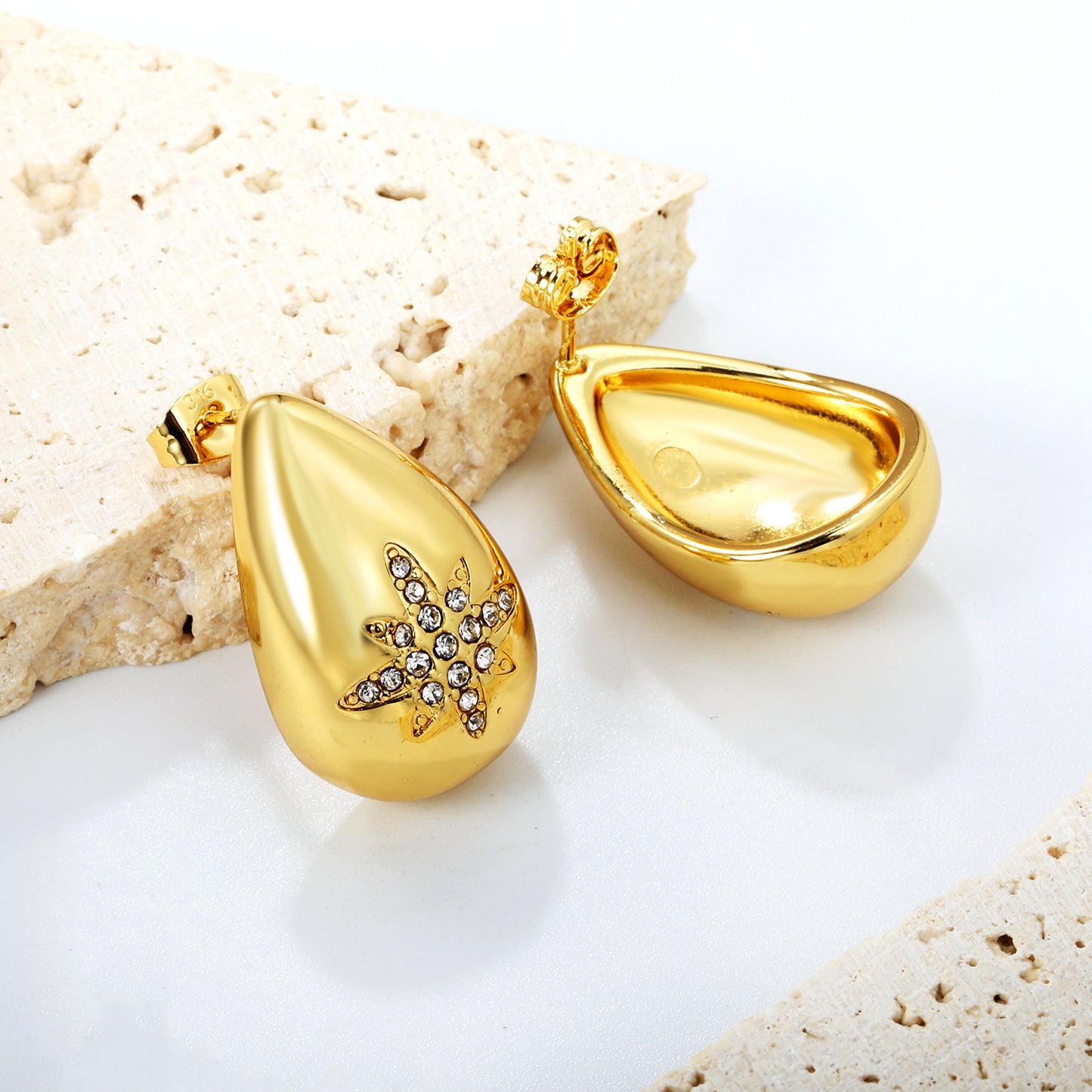 Gold Stainless Steel Hoop Earrings | 304 Steel | Comfort & Style