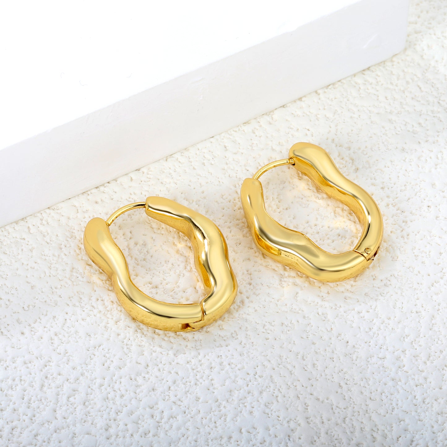 Chunky Stainless Steel Hoops - Industrial 6mm 20.6*25mm Thick Hoop Earrings