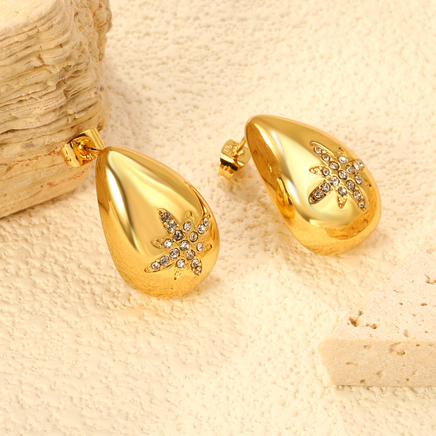 Gold Stainless Steel Hoop Earrings | 304 Steel | Comfort & Style