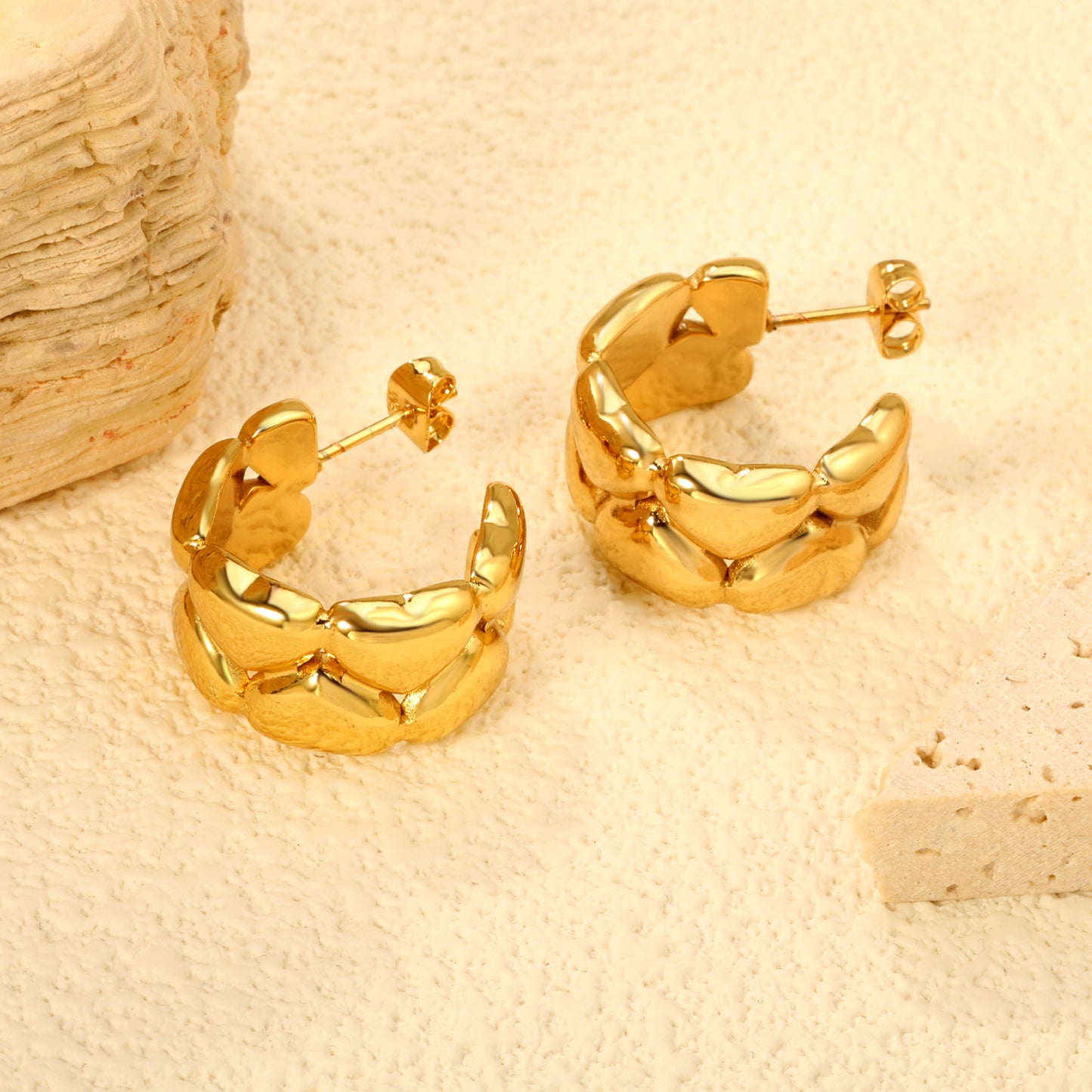 OEM 304/316 Steel Rectangle Hoop 12.5*22.5mm | 10,000 Pairs Weekly Capacity | BSCI Certified Factory