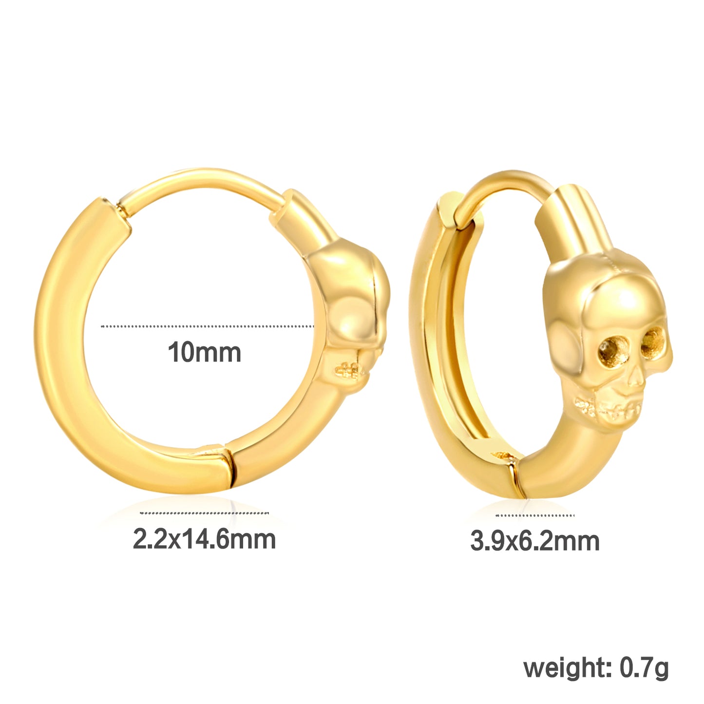 Wholesale Zircon Hoop Earrings – 18K Gold Plated Stainless Steel, Hypoallergenic Jewelry in Bulk