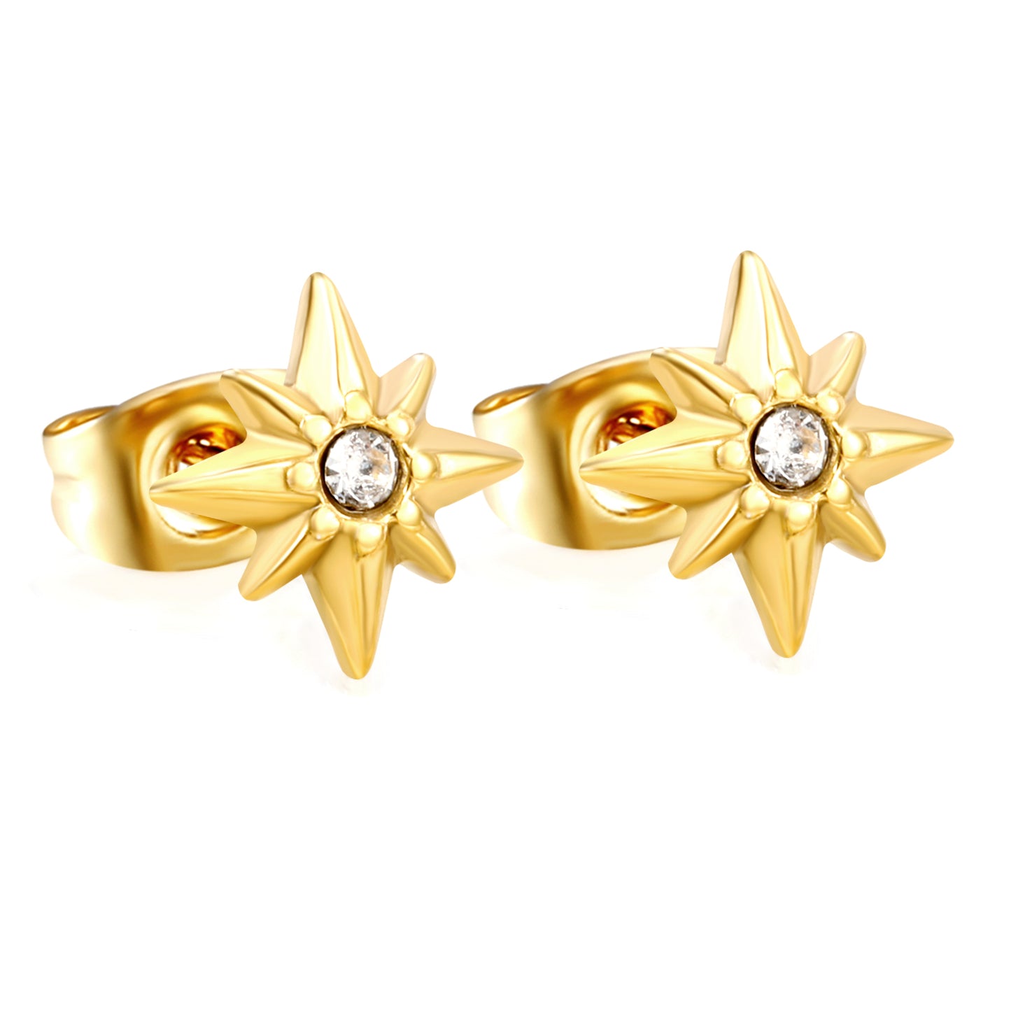 Bulk Stainless Steel Star Pendant Necklaces – 18K Gold Plated, Hypoallergenic Jewelry