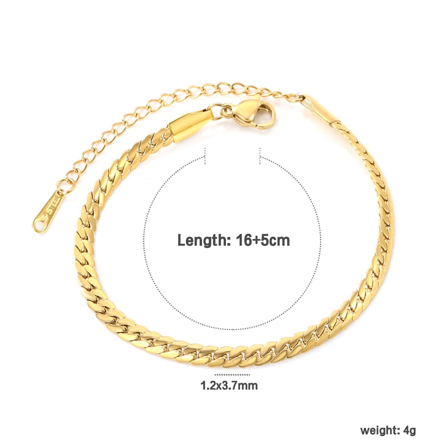 Wholesale 1.2*3.7mm two strands braided bracelet 16+5cm