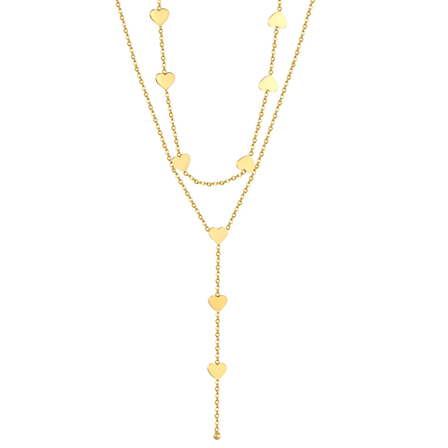 ✨ Layered Tassel Necklace Wholesale 8cm Fringe & 10cm Beaded Fringe | Adjustable Dual Chains | Boho Chic Bulk Jewelry