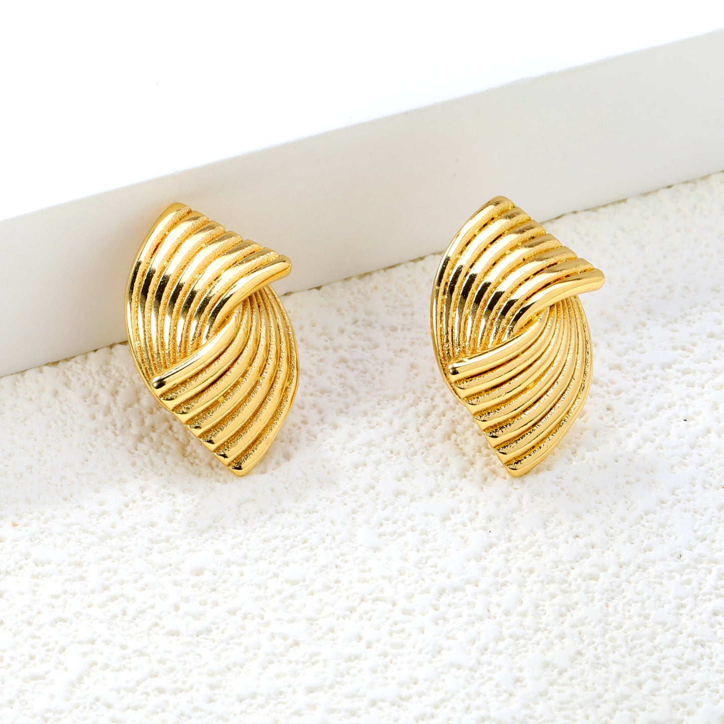 OEM Stainless Steel Stud Earrings Bulk Supplier 17x25.7mm | Hypoallergenic Jewelry Manufacturer | Custom Logo