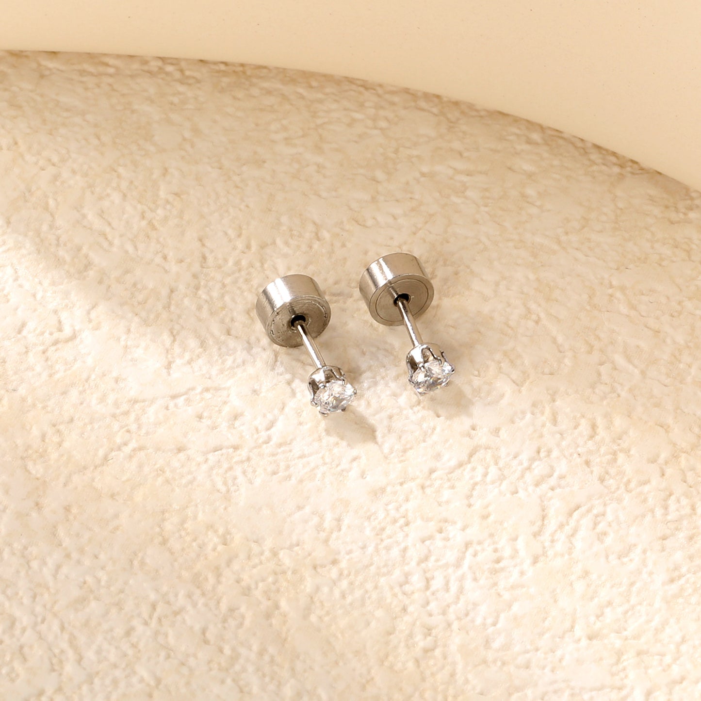 ✨ Wholesale 5mm Rose Gold Press Studs Snap-On Earring Posts | 1g Secure Stainless Steel Backings (100-Pack Bulk)