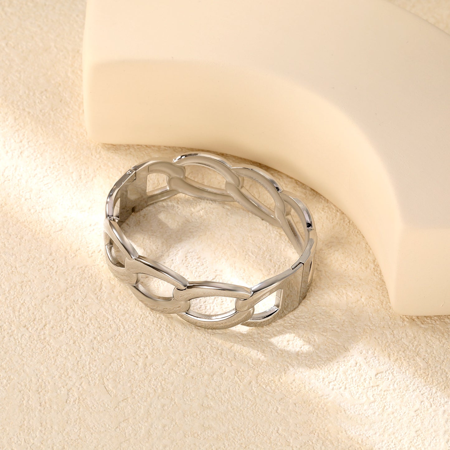 ✨ Heavy Duty Cuff Bracelet Wholesale 17.7mm Width | 60mm Fit | 41.2g Stainless Steel Bangle Gold & Silver Options