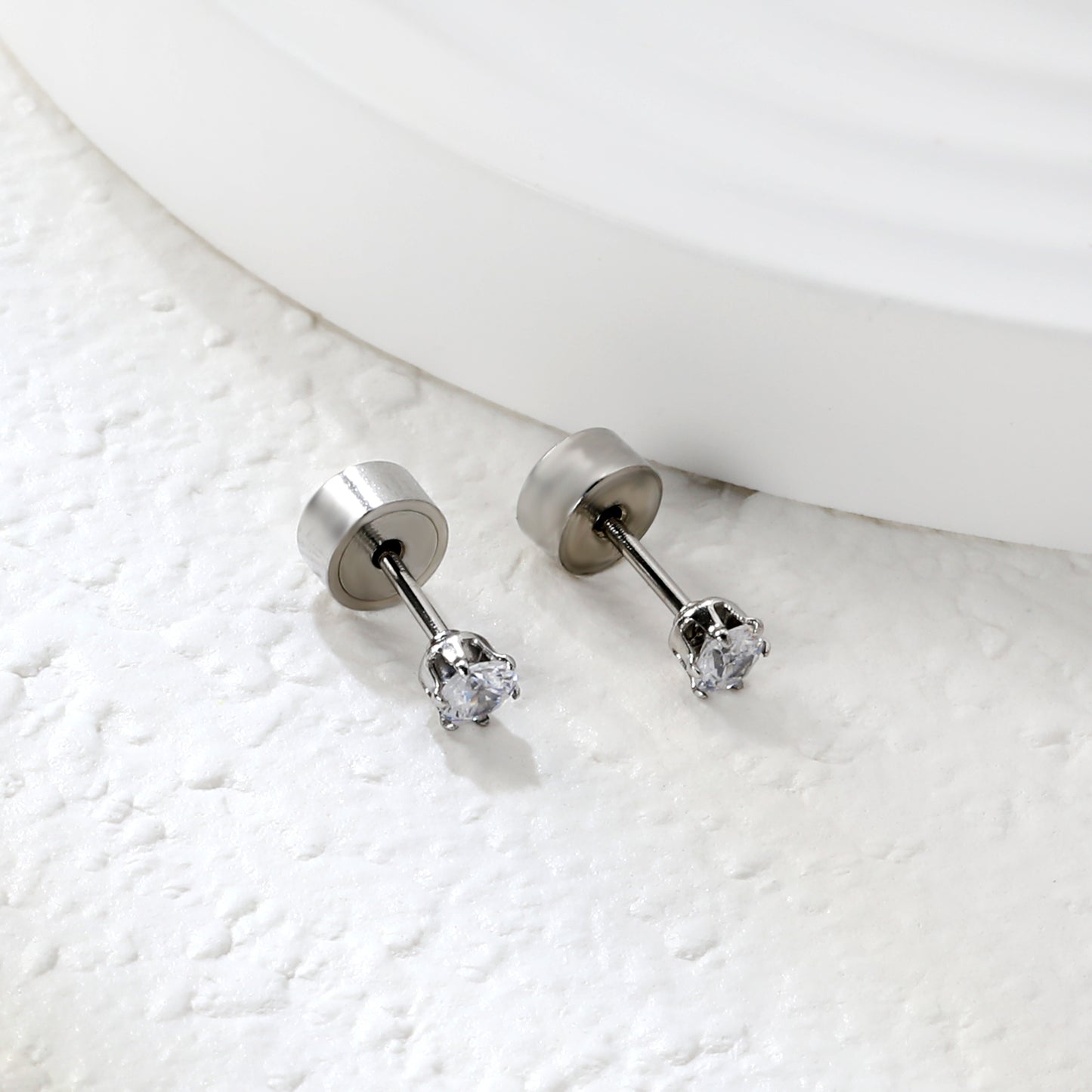✨ Wholesale 5mm Rose Gold Press Studs Snap-On Earring Posts | 1g Secure Stainless Steel Backings (100-Pack Bulk)