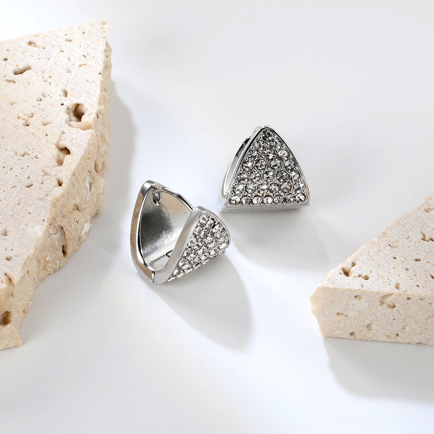 Wholesale Stainless Steel Zircon Earrings – Hypoallergenic Fashion Jewelry in Bulk for Women