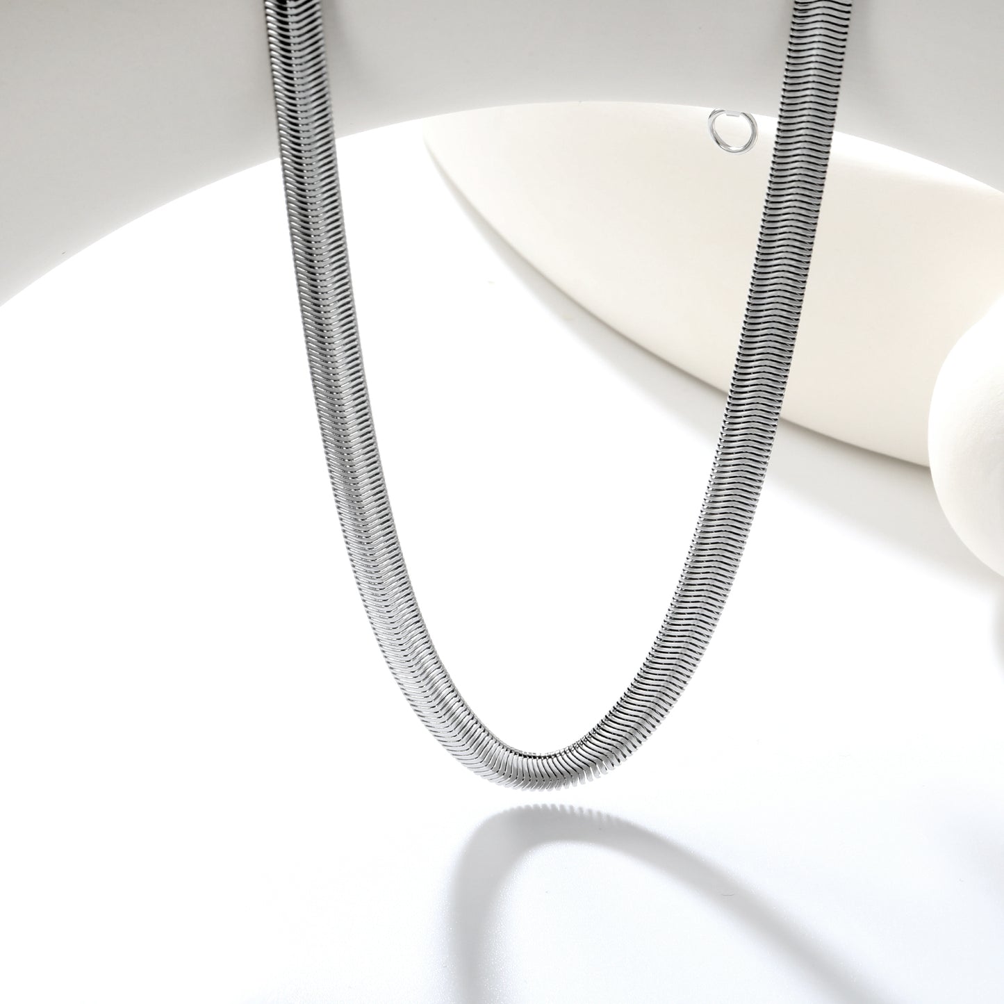 ✨ 6mm Stainless Steel Snake Chains Wholesale 4 Sizes (45-60cm) | Hypoallergenic Jewelry Making Supplies | Bulk Discounts