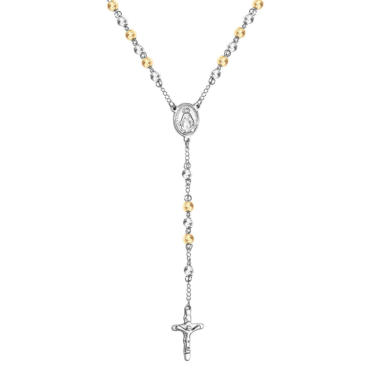 2-Golden Jesus Chain-6MM