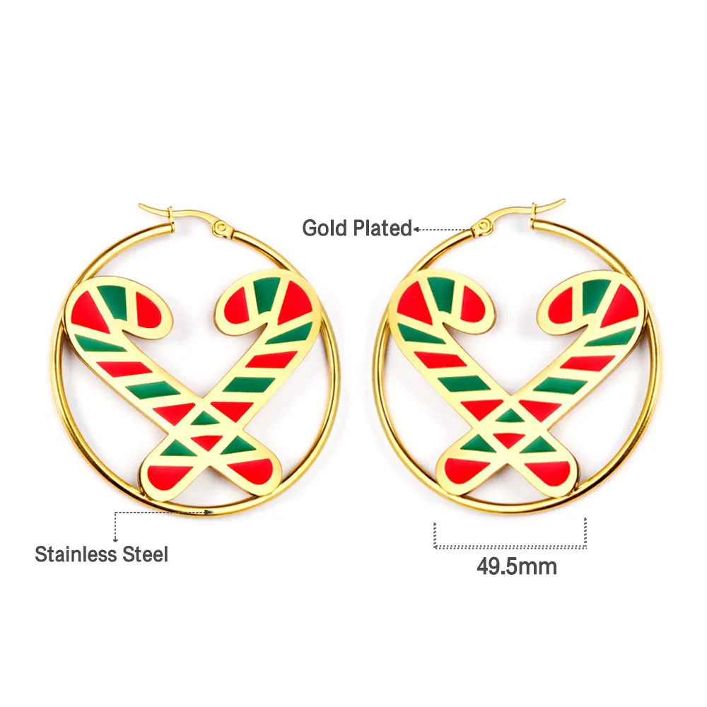 🔔 Wholesale Christmas Earrings Collection | Various Holiday Designs in One Set | Santa, Tree, Snowflake & More | Gold Plated Stainless Steel Studs