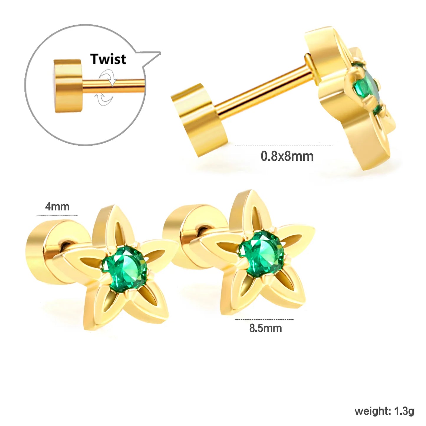 🎅 Wholesale Christmas Spiral Earrings | Santa/Tree/Snowflake Designs | Gold Plated Stainless Steel Hoops | Holiday Party Jewelry