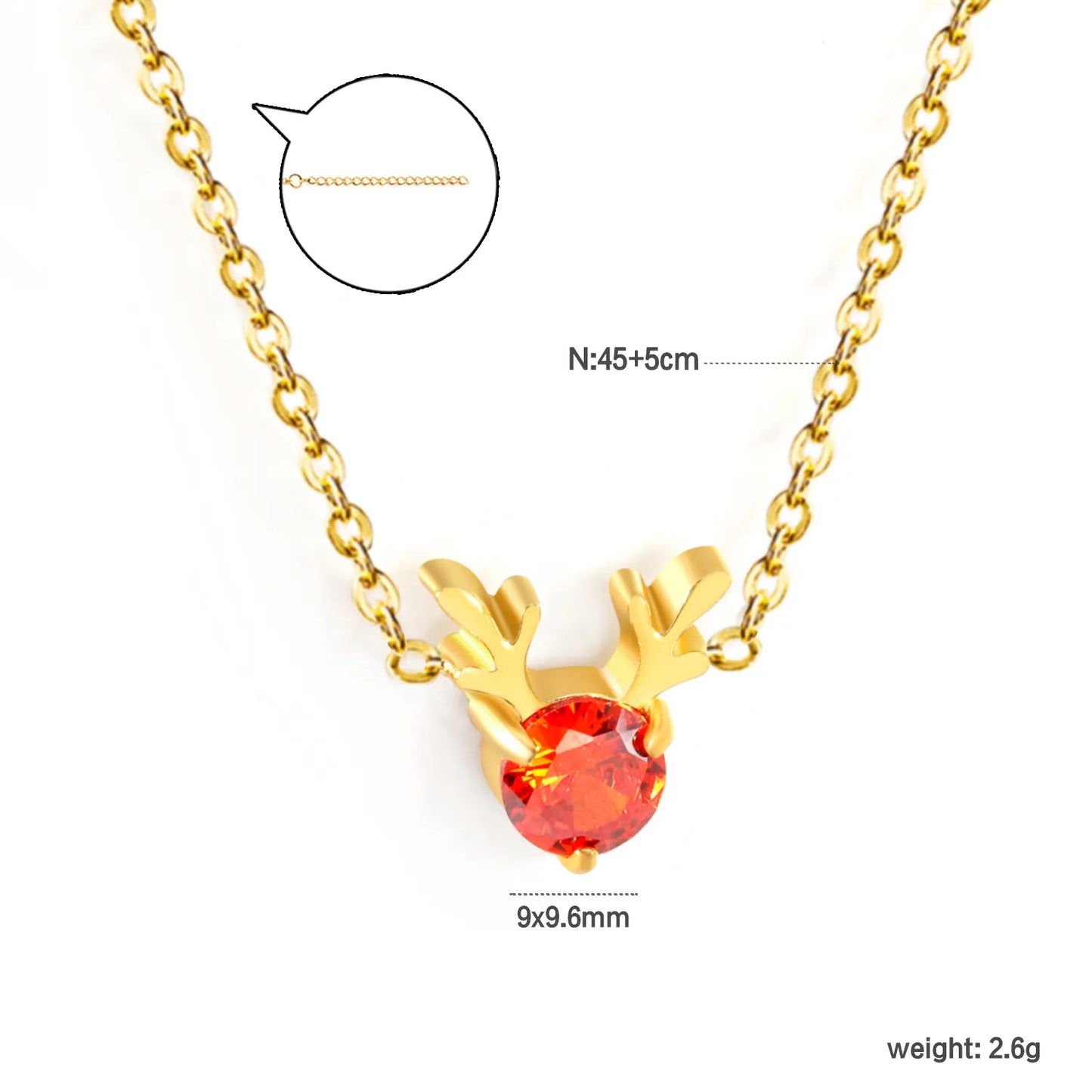🎁 Wholesale Christmas Charm Necklace | Santa/Tree/Star/Snowflake Pendants | Gold or Rose Gold Plated Stainless Steel Chain | Holiday Gift Jewelry