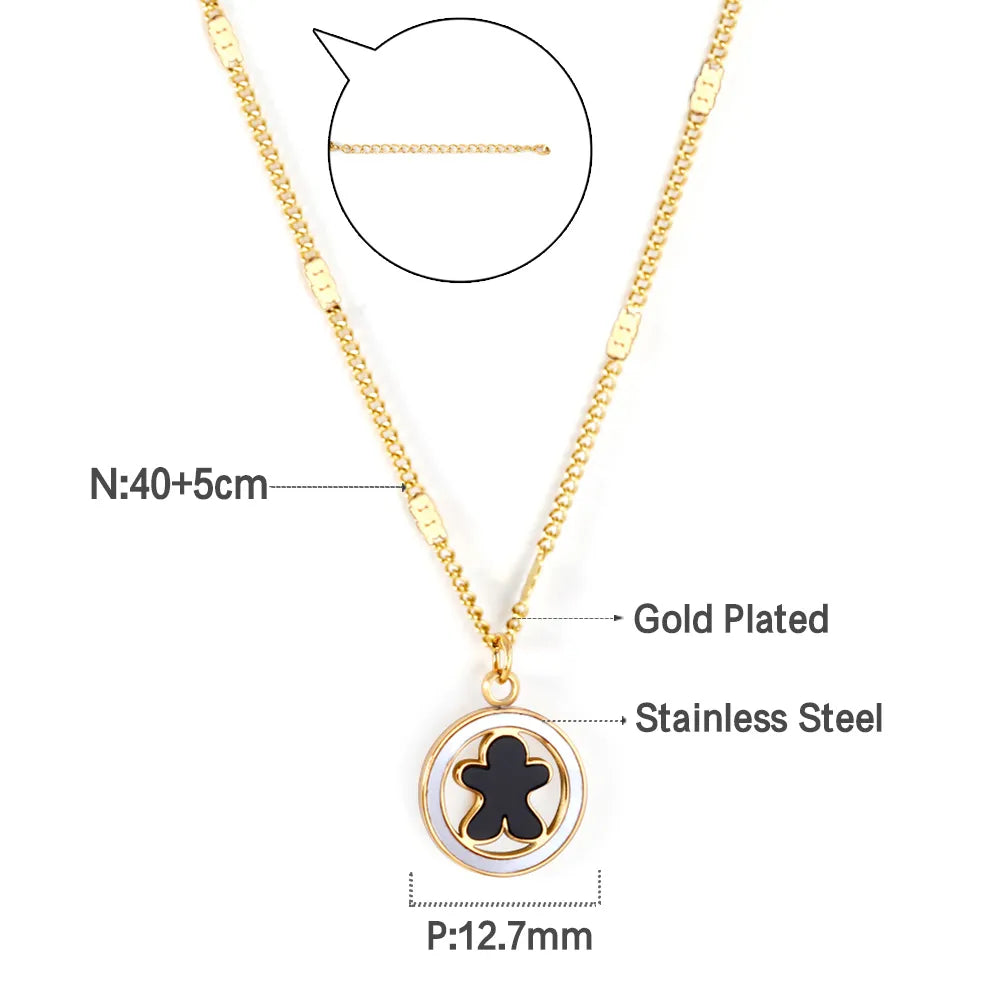 🎁 Wholesale Christmas Charm Necklace | Santa/Tree/Star/Snowflake Pendants | Gold or Rose Gold Plated Stainless Steel Chain | Holiday Gift Jewelry