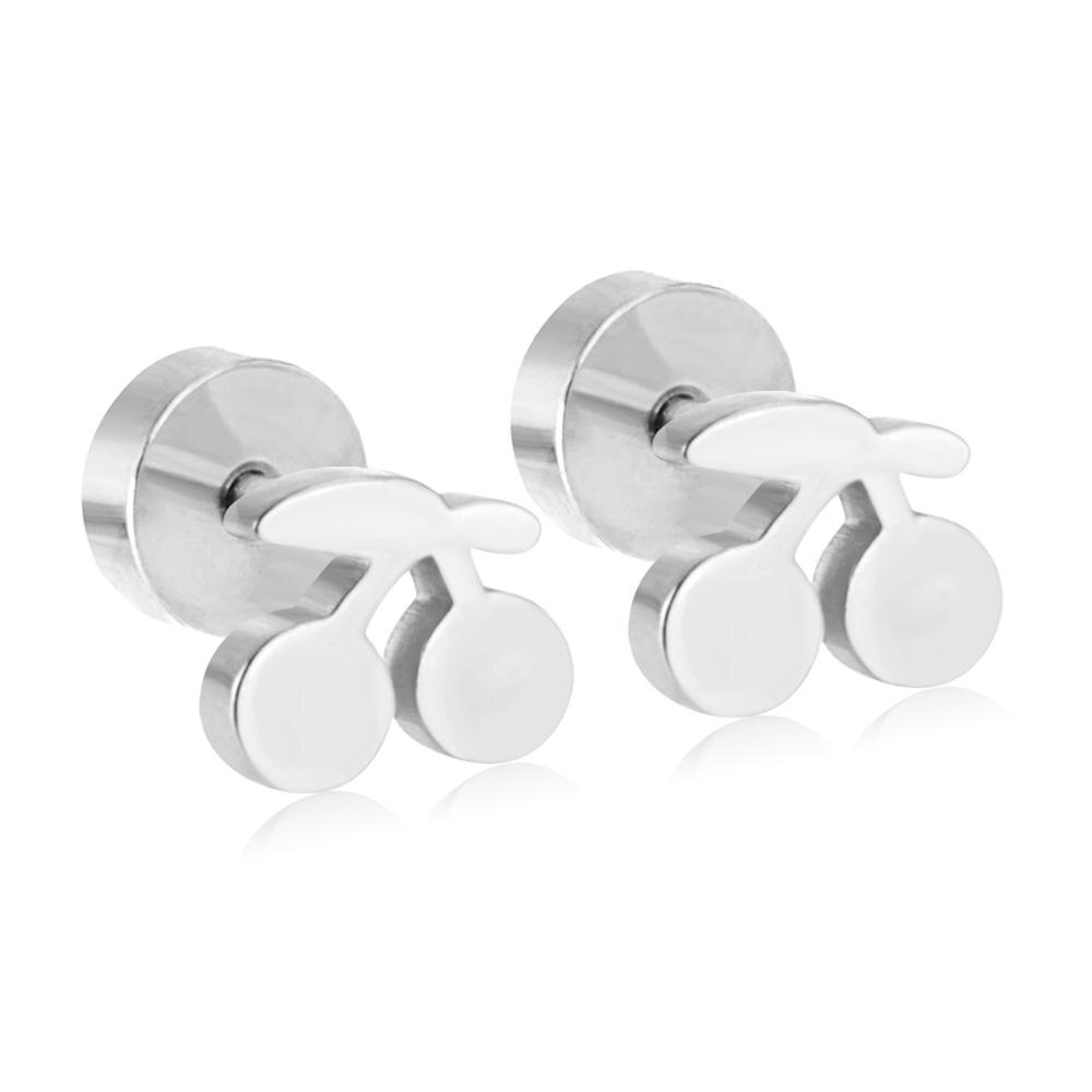 Butterfly Fruit Cute small Earrings Stainless Steel Christmas Stud Earring Sets For Women Jewelry Earings brincos