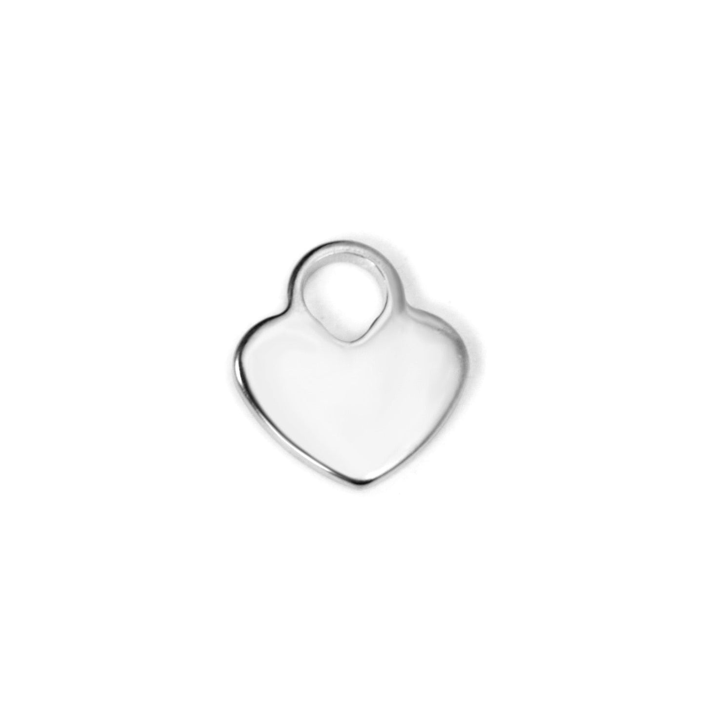 ASON 100pcs/lot Heart Pendant Stainless Steel Love Heart Pendant Gold Silver Color For Necklace Bracelet Jewelry Making Supplies