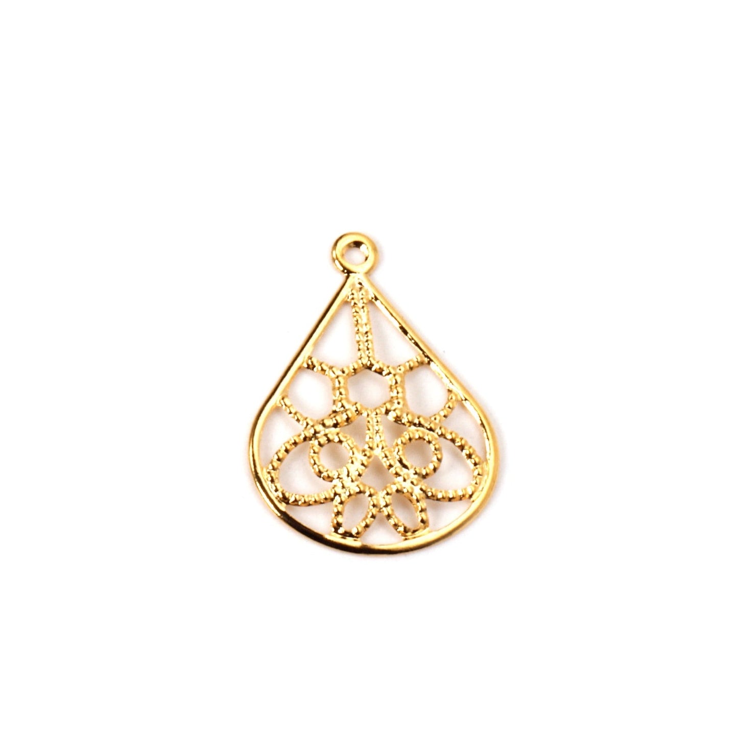 ASON 100 Pcs/Lots Classical Water Droplets Charm 316L Stainless Steel For Necklace Earring DRY Handmade Jewelry Making Supplies