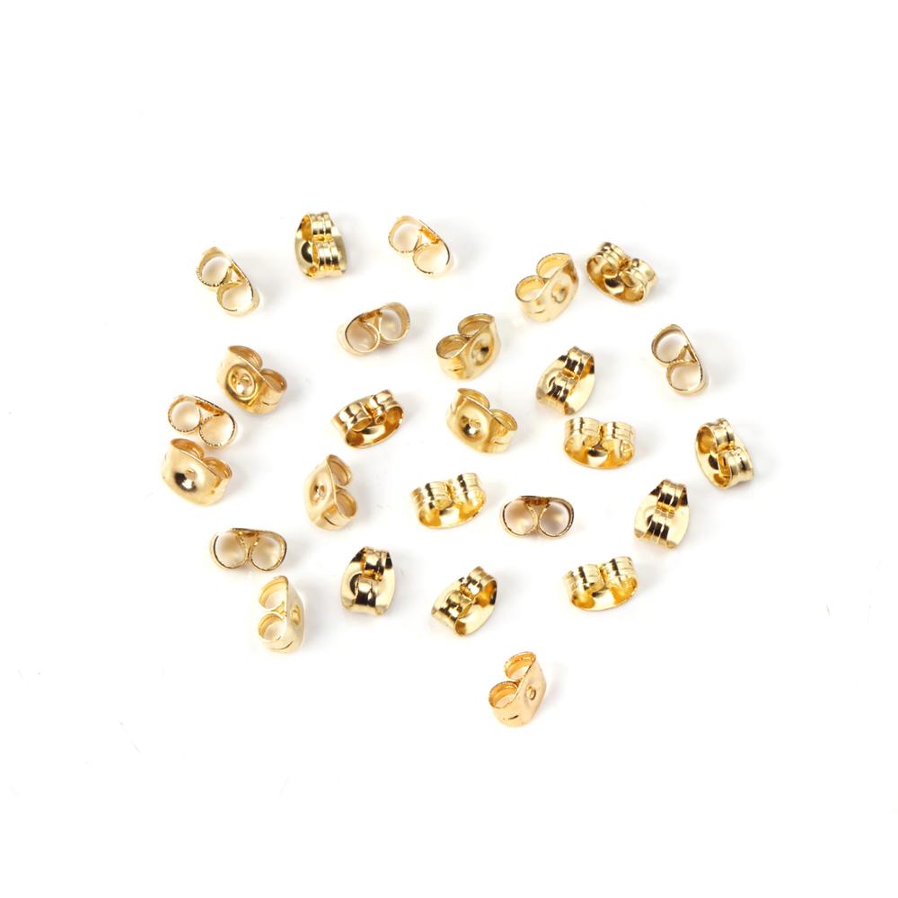ASON 1000pcs Silver Color Earring Back Plug Earring Setting Base for Ear Stud Jewelry Accessories DIY Jewellery Making Supplies