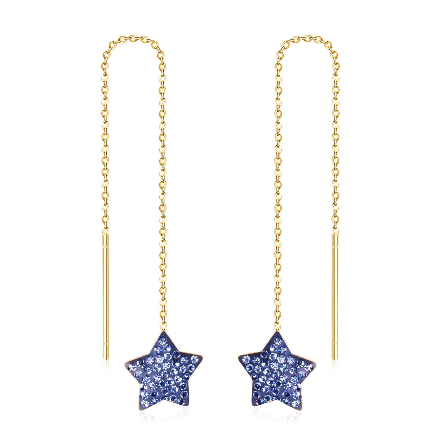 Brinco Stainless Steel Star Clay Tassel Earrings 2020 Fashion Jewelry For Women Long Dangle Earing Party pendientes