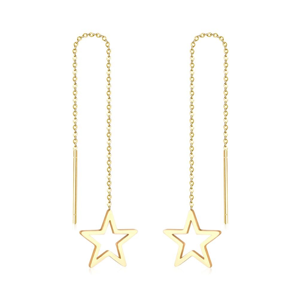 Brincos Star Drop Earring Stainless Steel Long Dangle Christmas Earrings Fashion Jewelry Earrings 2020 For Women