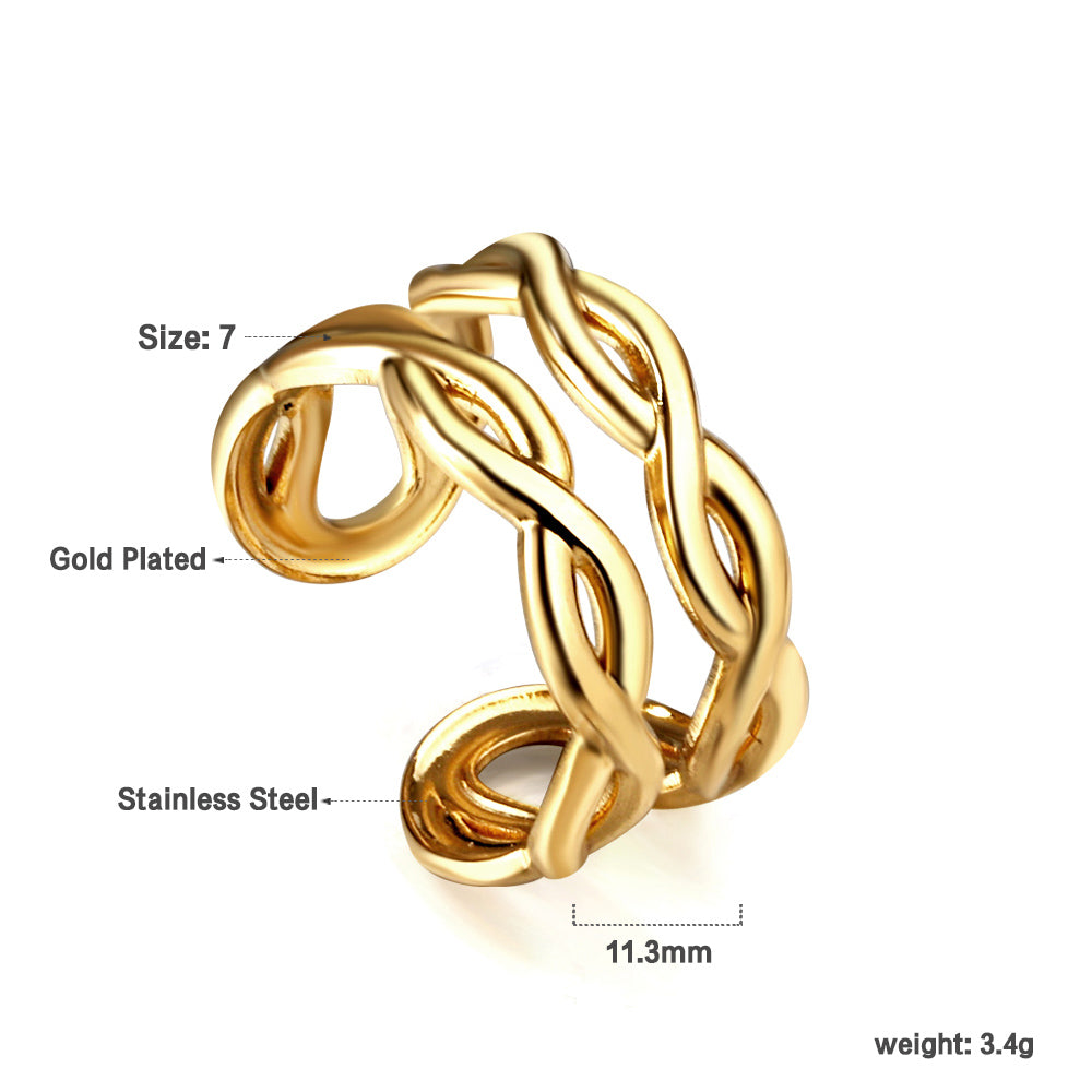 Personalized open ring stainless steel ring jewelry stainless steel spot wholesale