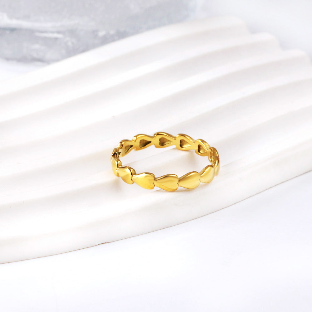 Wispy Chain Shaped 18k Furnace Gold Plated Stainless Steel Wholesale