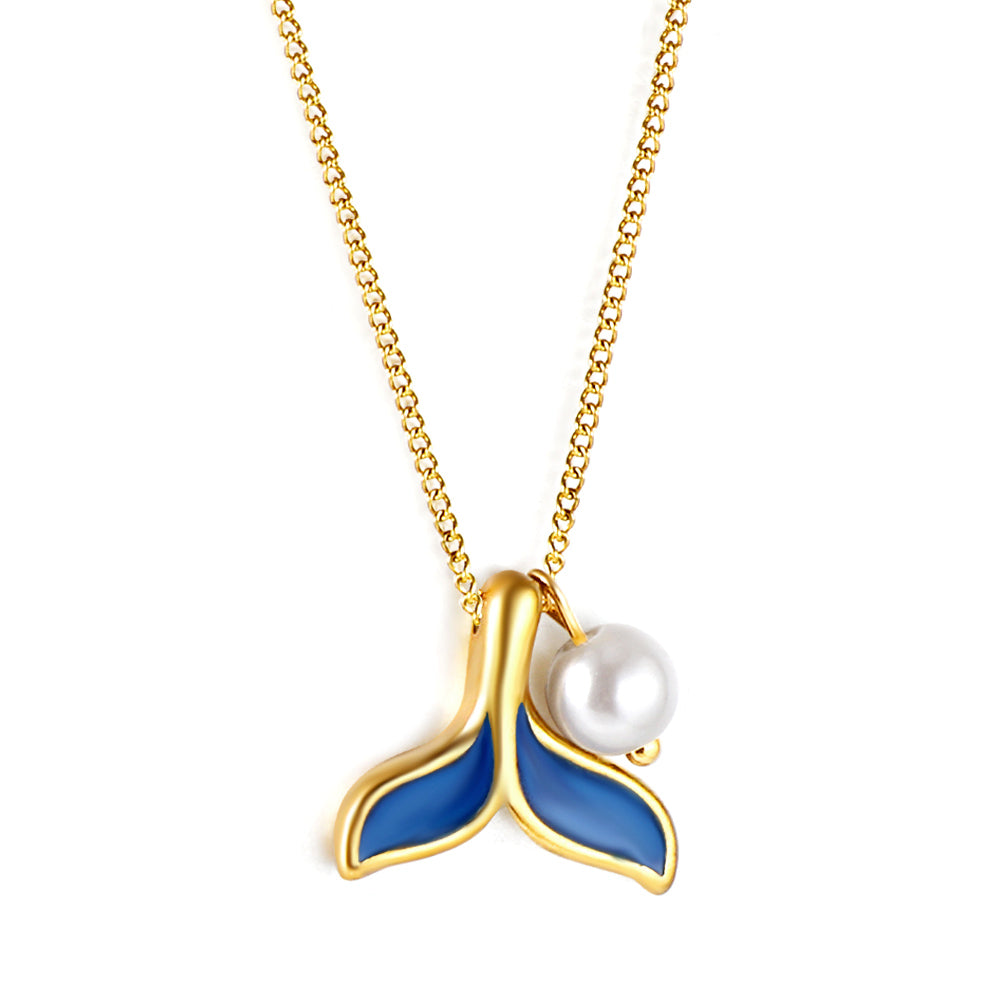 Jewelry 18k Pvd Gold Plated Ocean Shell Conch Moon Heart Star Layered Necklace Summer Chain Pendant Necklace