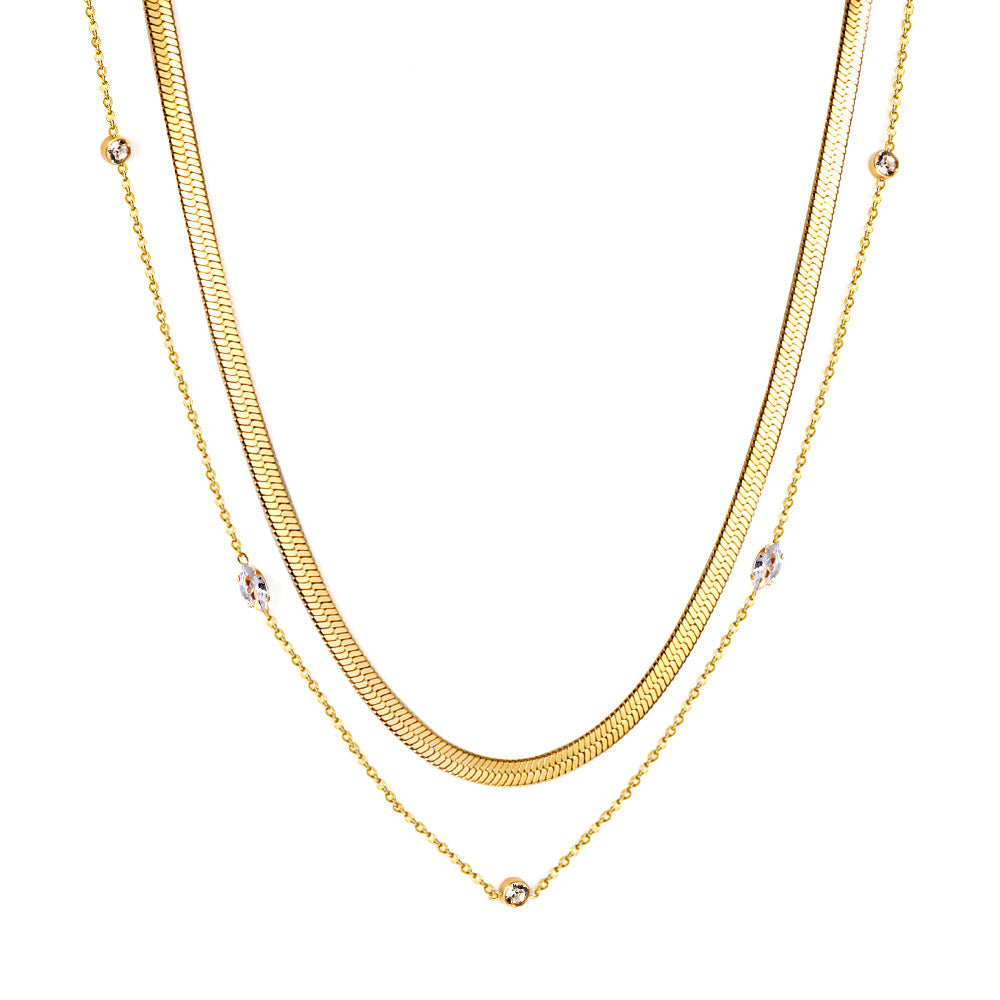 10pcs with diamond chain + matching chain double waist chain 75+73+25cm